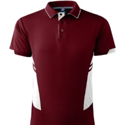 Maroon / White
