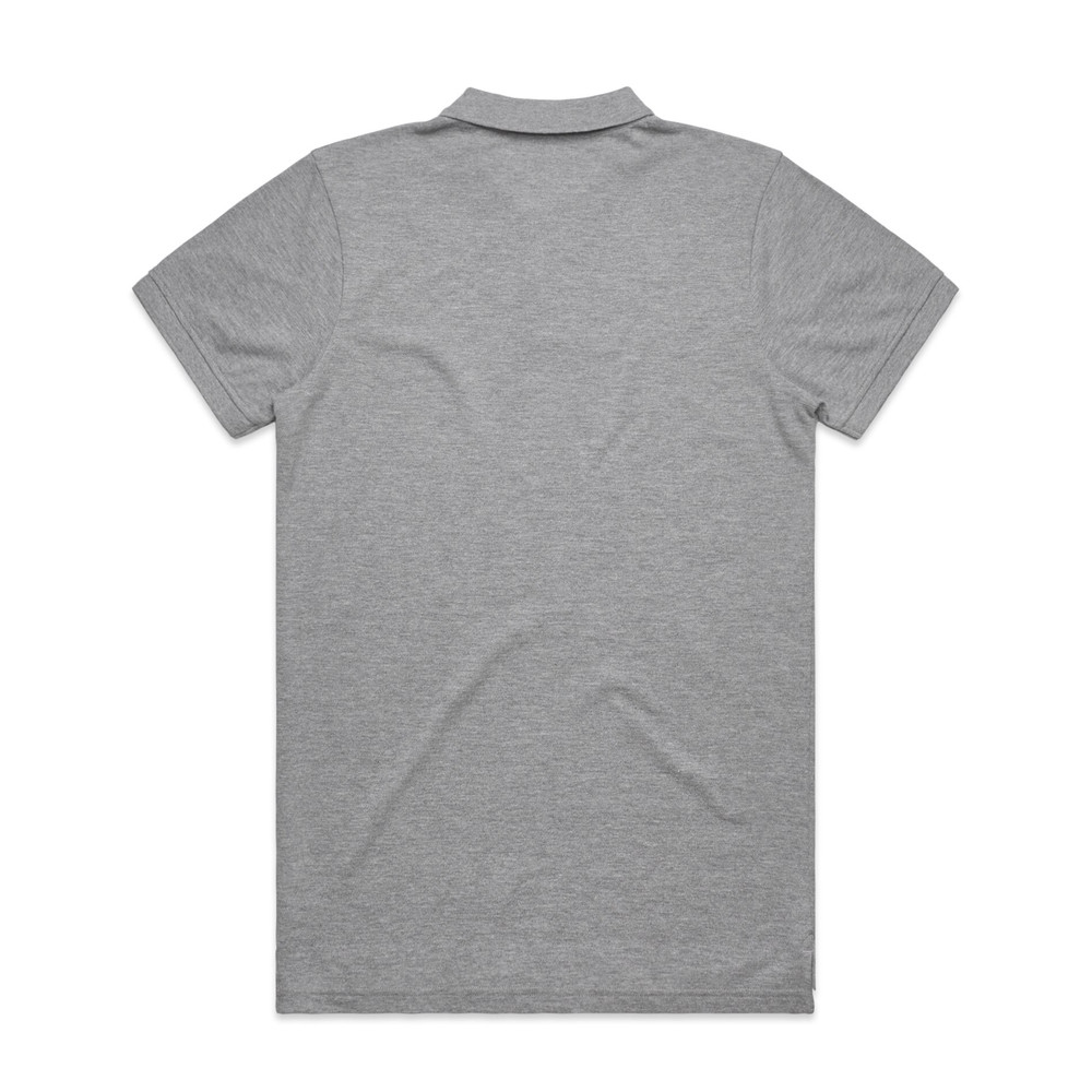 PIQUE POLO GREY MARLE BACK