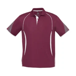Maroon / White