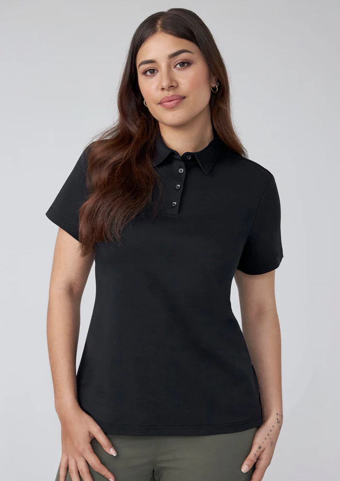 Biz Collection-P515LS Womens Lotus Short Sleeve Polo