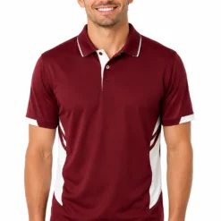 Maroon / White