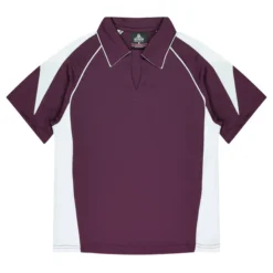 Burgundy/White